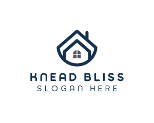 Blue Bowl House logo design