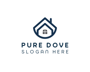 Blue Bowl House logo design