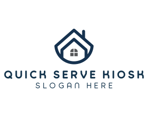 Blue Bowl House logo design