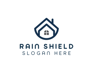 Blue Bowl House logo design