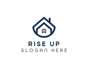 Blue Bowl House logo design