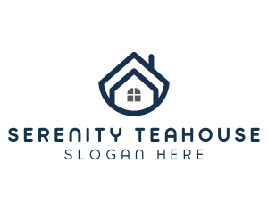 Blue Bowl House logo design