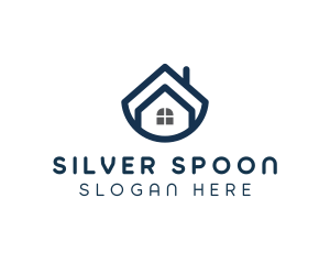 Blue Bowl House logo design