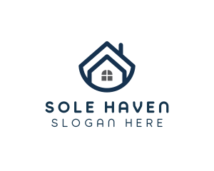 Blue Bowl House logo design