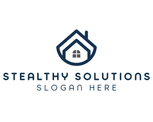 Blue Bowl House logo design