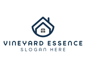 Blue Bowl House logo design