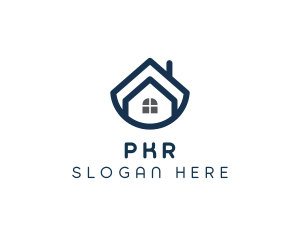 Blue Bowl House logo design