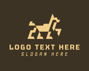 Brand - Geometric Pet Dog logo design