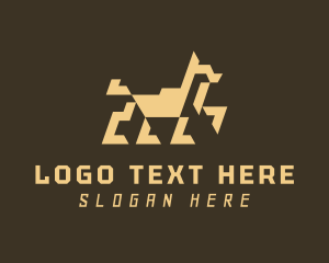 Geometric - Geometric Pet Dog logo design