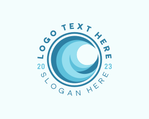 Ocean Sea Wave Logo