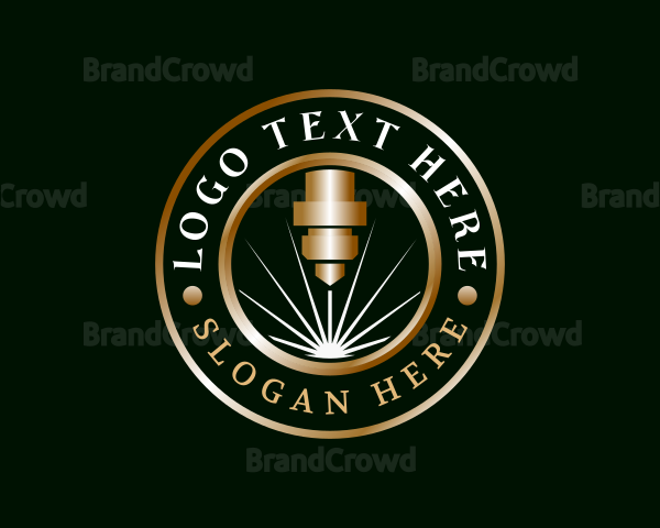 Premium Laser Machine Logo