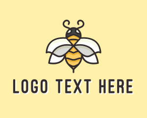 Pest Control - Yellow Honey Bee logo design