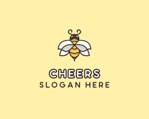 Yellow Honey Bee  Logo