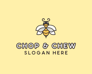 Yellow Honey Bee  Logo