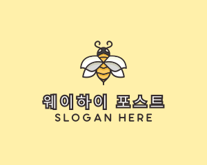 Yellow Honey Bee  logo design