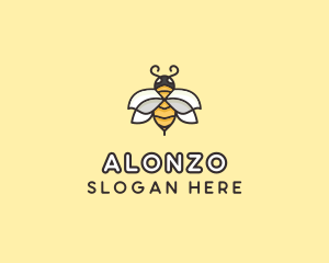 Yellow Honey Bee  logo design