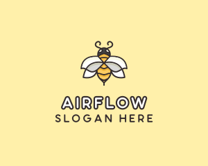 Yellow Honey Bee  logo design