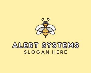 Yellow Honey Bee  logo design