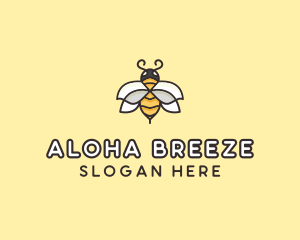 Yellow Honey Bee  logo design