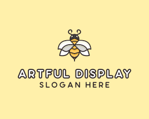 Yellow Honey Bee  logo design