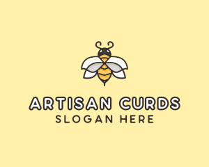 Yellow Honey Bee  logo design