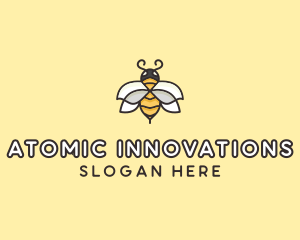 Yellow Honey Bee  logo design