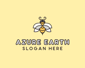 Yellow Honey Bee  logo design