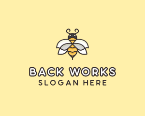 Yellow Honey Bee  logo design