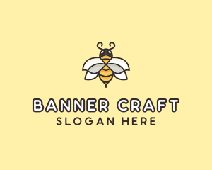 Yellow Honey Bee  logo design