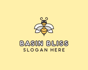 Yellow Honey Bee  logo design