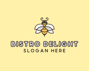 Yellow Honey Bee  logo design