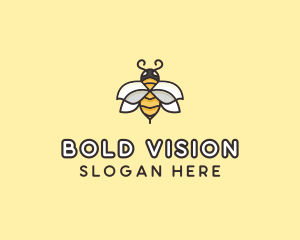 Yellow Honey Bee  logo design