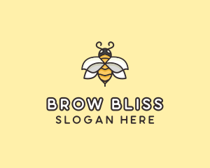 Yellow Honey Bee  logo design