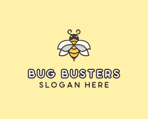 Yellow Honey Bee  logo design