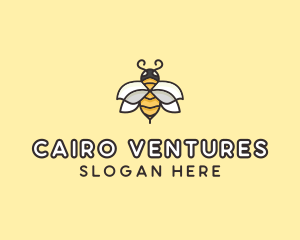 Yellow Honey Bee  logo design