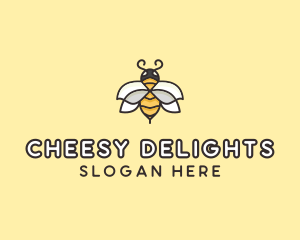 Yellow Honey Bee  logo design