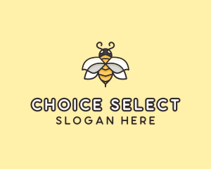 Yellow Honey Bee  logo design