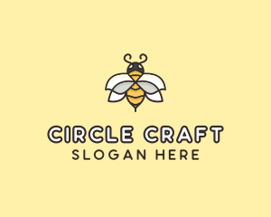 Yellow Honey Bee  logo design