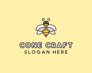 Yellow Honey Bee  logo design