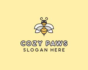 Yellow Honey Bee  logo design