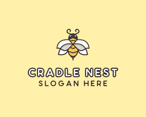 Yellow Honey Bee  logo design