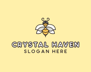 Yellow Honey Bee  logo design