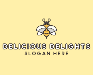 Yellow Honey Bee  logo design