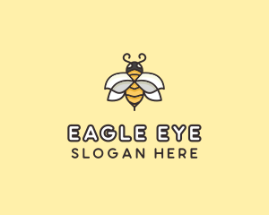 Yellow Honey Bee  logo design