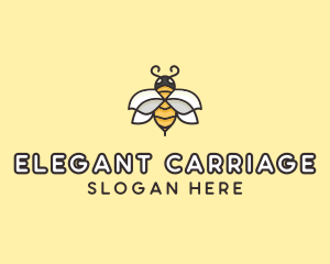 Yellow Honey Bee  logo design