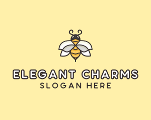 Yellow Honey Bee  logo design