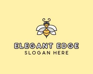 Yellow Honey Bee  logo design