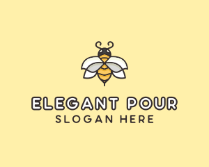 Yellow Honey Bee  logo design