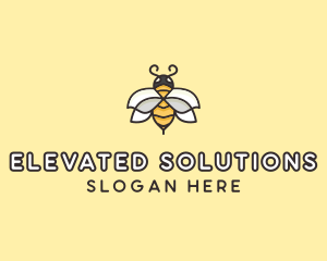 Yellow Honey Bee  logo design