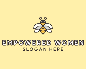 Yellow Honey Bee  logo design